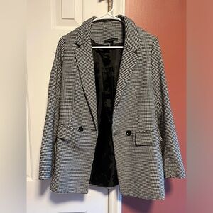 Forever 21 houndstooth notched collar blazer
